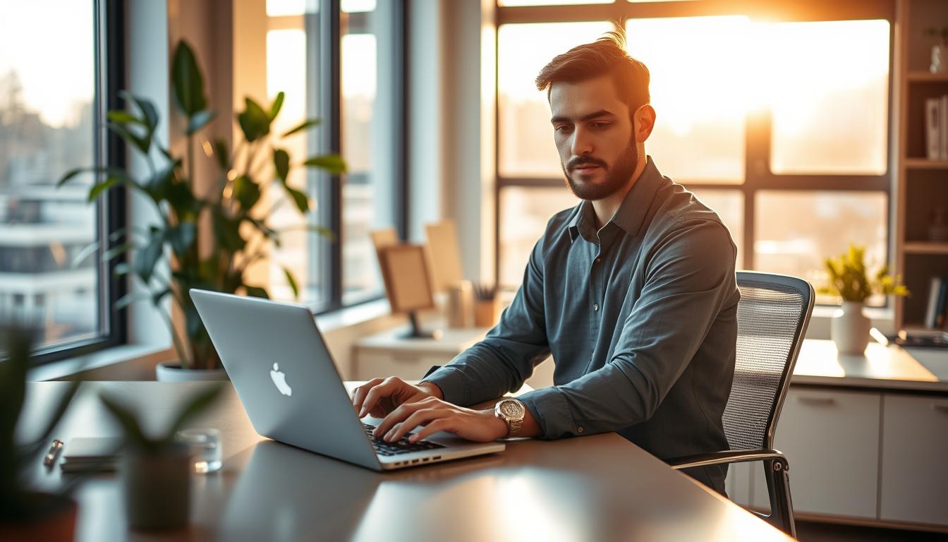 Digitale Balance am Arbeitsplatz
