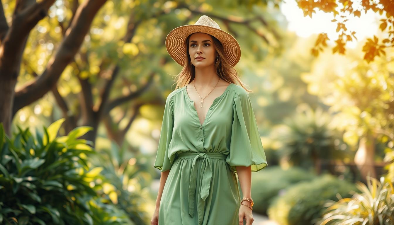 Grüne Sommer Outfits Styling