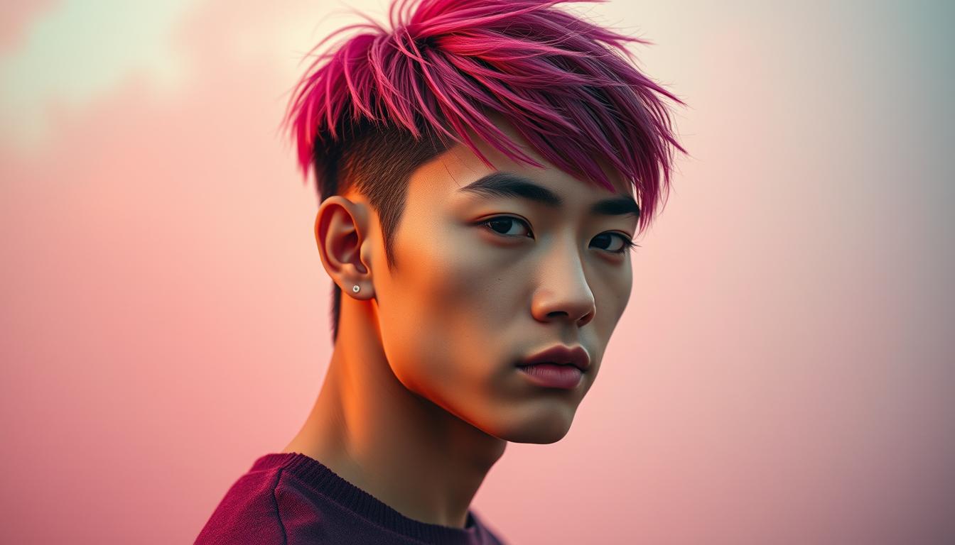 K-Pop Frisuren mit farbigen Akzenten